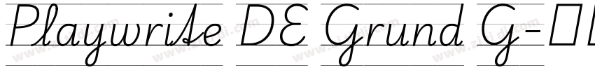 Playwrite DE Grund G字体转换